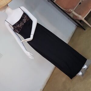 Capriccio Silk Evening Maxi Dress